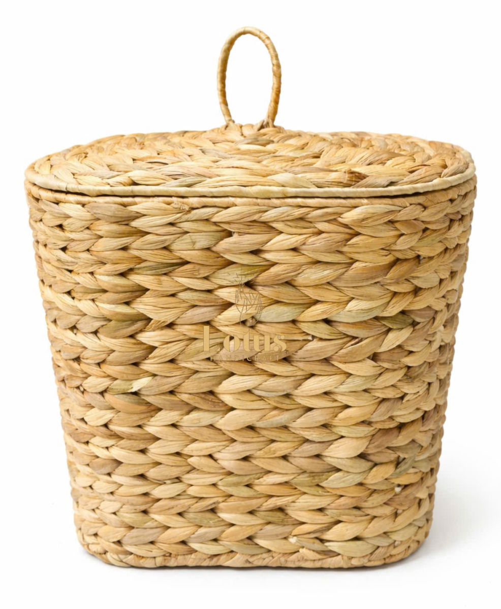 Sọt lục bình oval có nắp